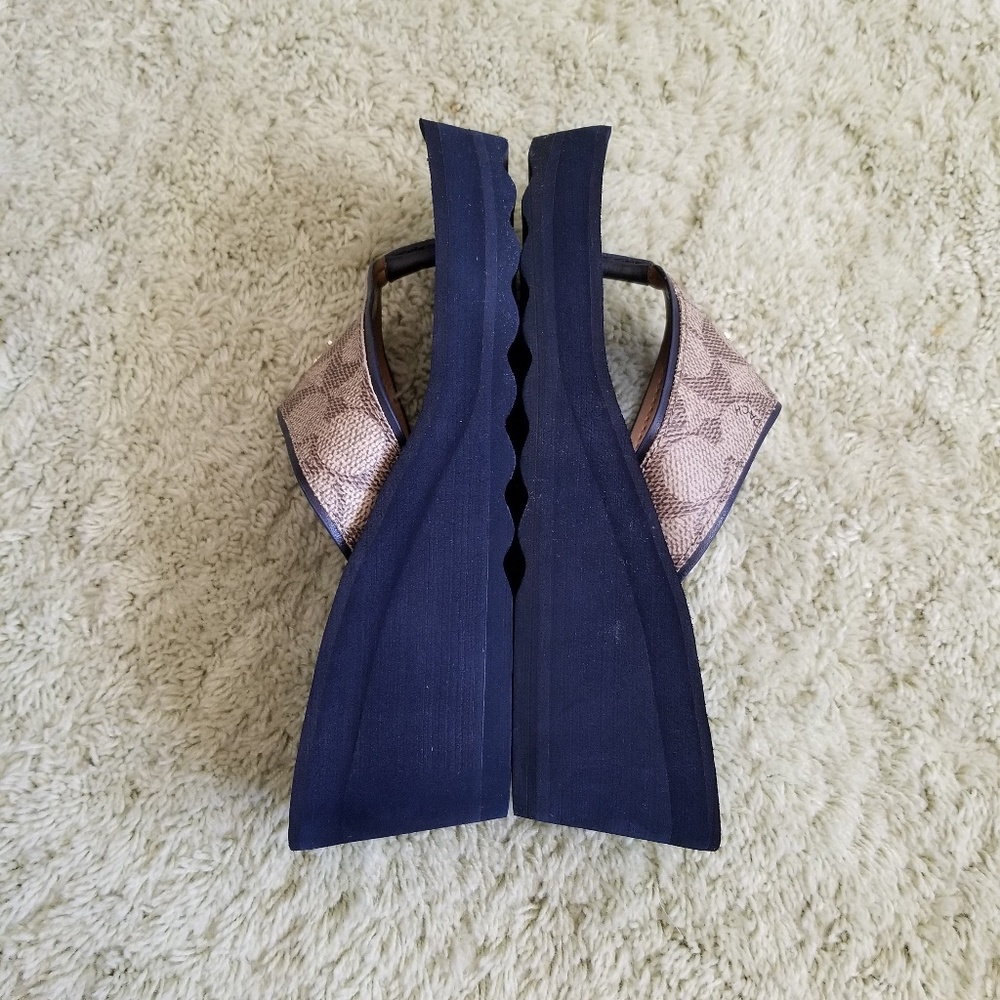🔴SOLD🔴 Coach Platform Wedge Sandals - Picture 6 of 8